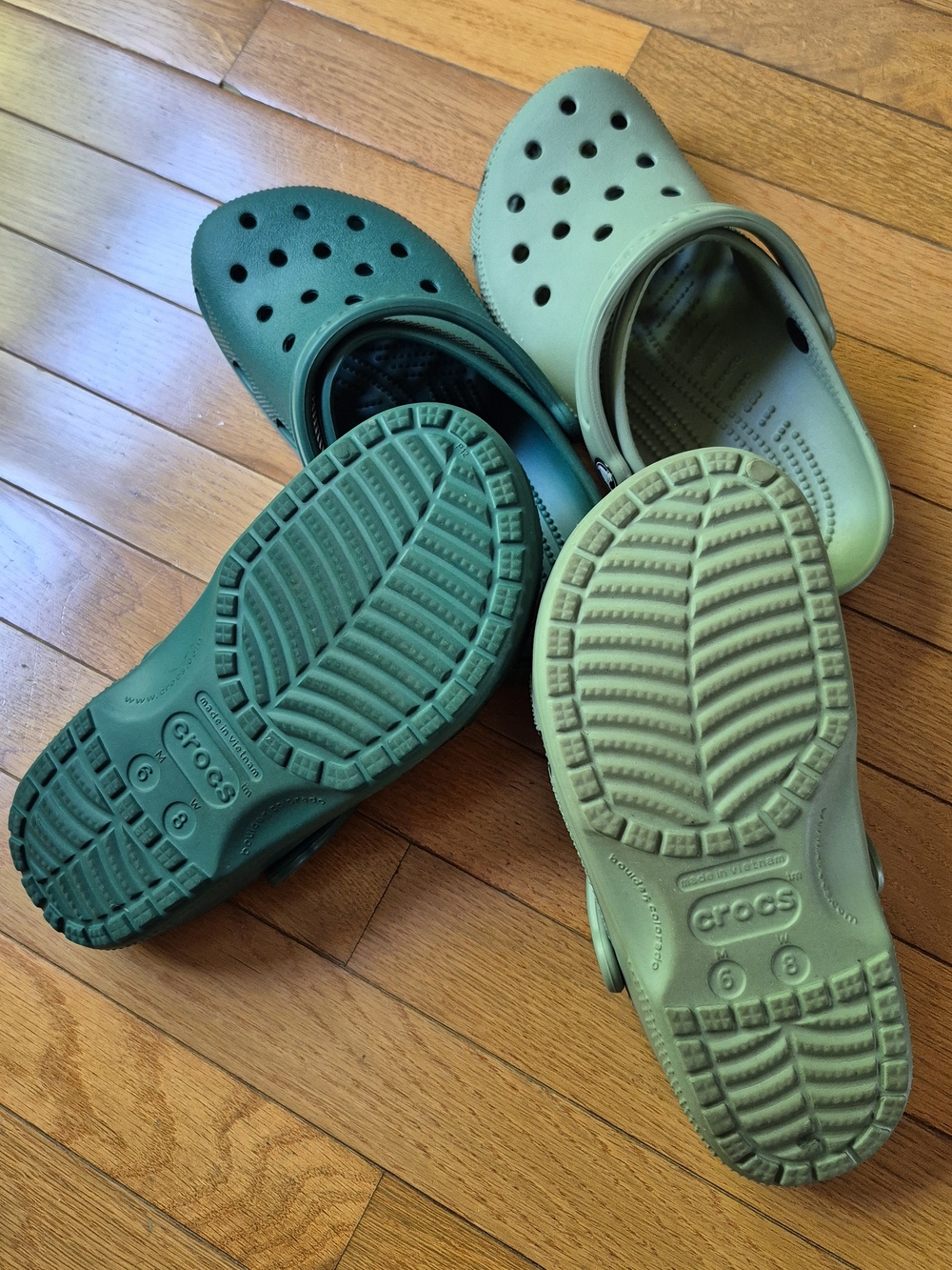 Emerald Green Crocs - Nearly New! - Picture 6 of 7